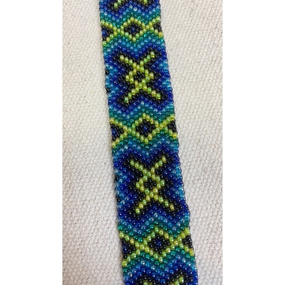 Beaded Boho Seed bead Woven friendship Bracelet - Picture 2 of 4